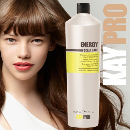 Kaypro Energy Scalp care shampoo Шампоан против косопад за слаба и тънка коса 1000ml